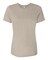 BELLA + CANVAS Women’s Relaxed Fit Heather CVC Crew Neck Tee for Everyday Style & Custom Print Fashion